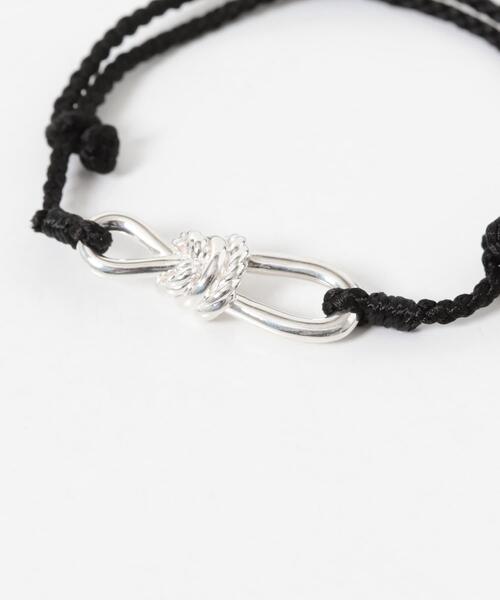 XOLO(ショロ)の「XOLO ROPE LINK SILK BRACELET(ブレスレット・メンズ・ブラック/バーガンディー/グレー/ネイビー・FREE)」の6枚目の写真