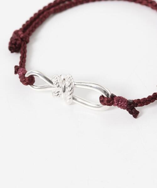XOLO(ショロ)の「XOLO ROPE LINK SILK BRACELET(ブレスレット・メンズ・ブラック/バーガンディー/グレー/ネイビー・FREE)」の14枚目の写真