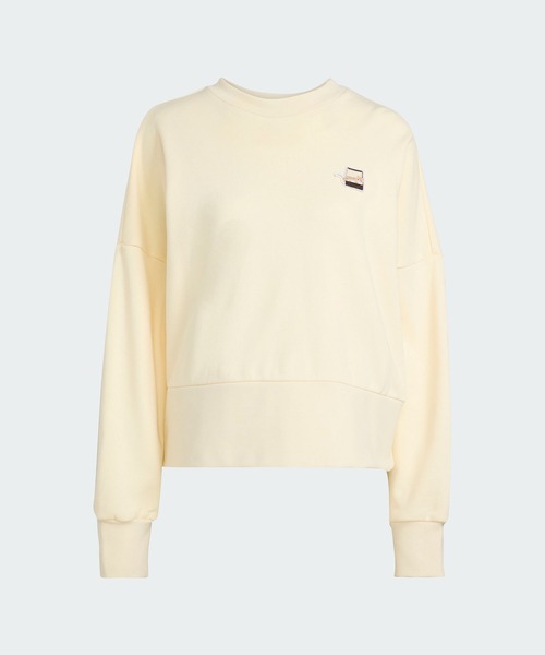 adidas(アディダス)の「キャット パッチ グラフィック スウェットシャツ / トレーナー / アディダス adidas(スウェット・レディース・ホワイト・XX-LARGE/LARGE/MEDIUM/SMALL/X-LARGE/X-SMALL)」の6枚目の写真