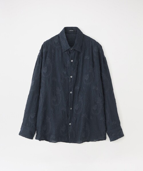 LOVELESS(ラブレス)の「ペイズリージャガードオーバーシャツ(シャツ/ブラウス・メンズ・ネイビー/オフホワイト・L/M)」の2枚目の写真