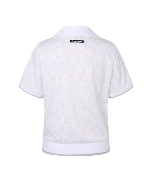 MONDAYFLOW（マンデーフロー）の「クールガーデニアトップス_ライトブルー（ポロシャツ・レディース・その他・LARGE/MEDIUM/SMALL/X-SMALL）」の3枚目の写真