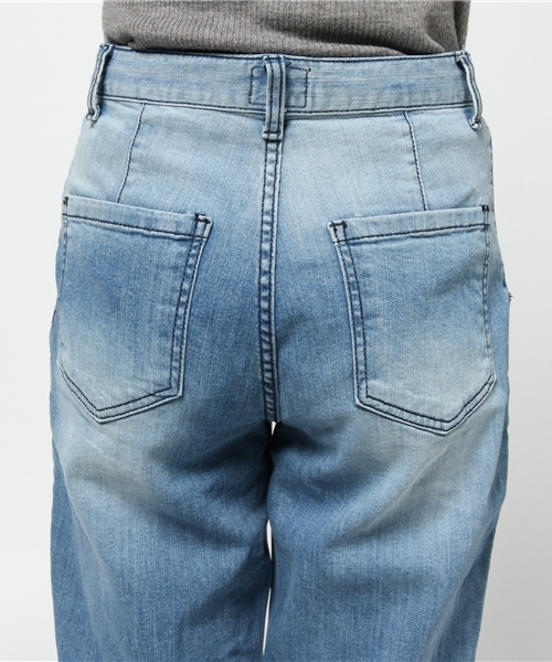 CAPRICIEUX LE'MAGE（カプリシューレマージュ）の「バイカラーブリーチゆるデニム（デニムパンツ・レディース・ブルー・38/36）」の6枚目の写真