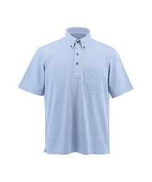 i-shirt 完全ノーアイロン ストレッチ 超速乾 ビズポロ 半袖 アイシャツ ポロシャツ メンズ 杢調