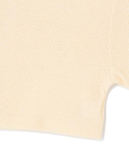 CLANE(クラネ)の「CLANE/クラネ/CRISP CROPPED POLO TOPS(ポロシャツ・レディース・ブラック/アイボリー/レッド・F)」の10枚目の写真