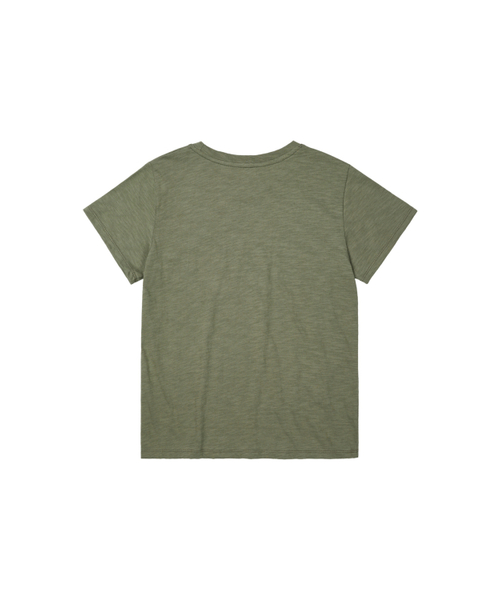 DEINET（ダイニット）の「DEINET ESSENTIAL SLUB T-SHIRTS IN KHAKI（Tシャツ/カットソー・レディース・その他・FREE）」の3枚目の写真