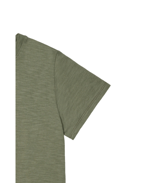 DEINET（ダイニット）の「DEINET ESSENTIAL SLUB T-SHIRTS IN KHAKI（Tシャツ/カットソー・レディース・その他・FREE）」の5枚目の写真
