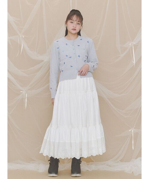 merry jenny(メリージェニー)の「horse embroidery knit(カーディガン/ボレロ・レディース・ライトブルー/ブラウン・FREE)」の10枚目の写真