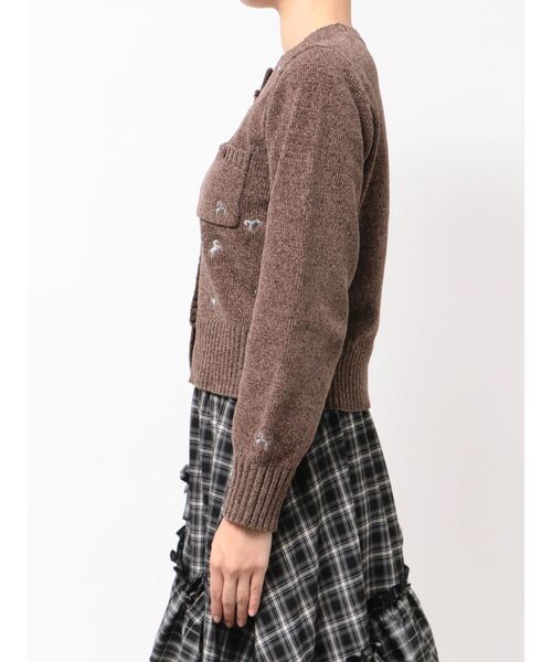merry jenny(メリージェニー)の「horse embroidery knit(カーディガン/ボレロ・レディース・ライトブルー/ブラウン・FREE)」の13枚目の写真