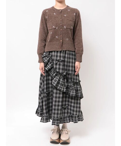 merry jenny(メリージェニー)の「horse embroidery knit(カーディガン/ボレロ・レディース・ライトブルー/ブラウン・FREE)」の19枚目の写真