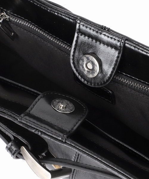 Mollini(モリーニ)の「MOLLINI /モリーニ BELT WIDE バッグ(トートバッグ・レディース・ブラウン/ブラック・FREE)」の9枚目の写真