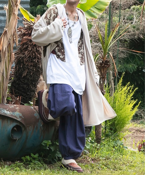 チャイハネ（チャイハネ）の「【チャイハネ】ガドラーケMEN'Sフードカーディガン（カーディガン/ボレロ・メンズ・ネイビー/ホワイト/ブラック・FREE）」の12枚目の写真