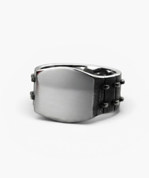 NOIRVY（ノワールビー）の「NR-304 スクエアスタッズシグネットリング（リング）」