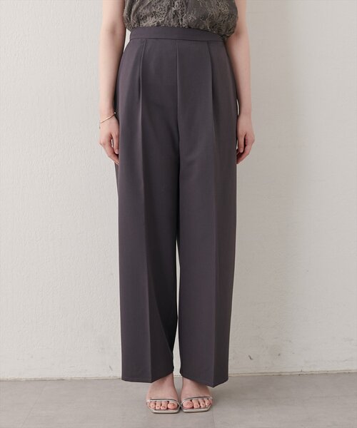natural couture（ナチュラルクチュール）の「リバーシブルレースキャミセットアップ（その他パンツ・レディース・グレイッシュベージュ/チャコールグレー・FREE）」の4枚目の写真