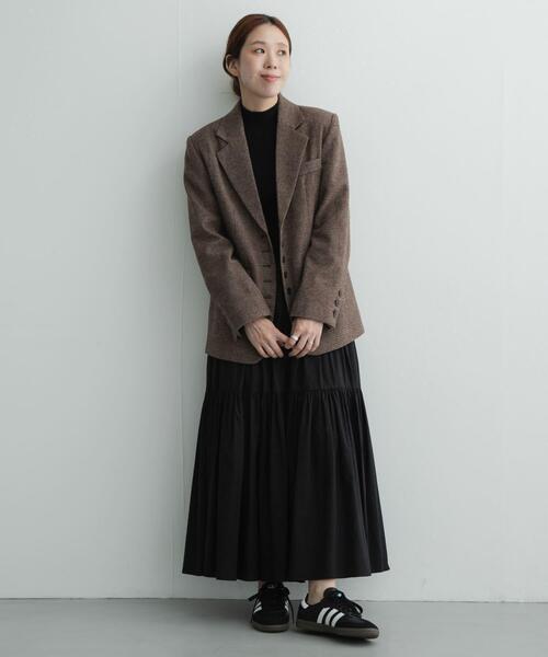 URBAN RESEARCH Sonny Label(アーバンリサーチサニーレーベル)の「コットンギャザーティアードスカート(スカート・レディース・ブラック/グレー系その他・FREE)」の7枚目の写真