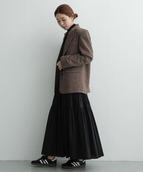URBAN RESEARCH Sonny Label(アーバンリサーチサニーレーベル)の「コットンギャザーティアードスカート(スカート・レディース・ブラック/グレー系その他・FREE)」の8枚目の写真