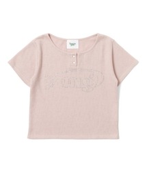 yung logo rhinestone fit thermal henry ss tee