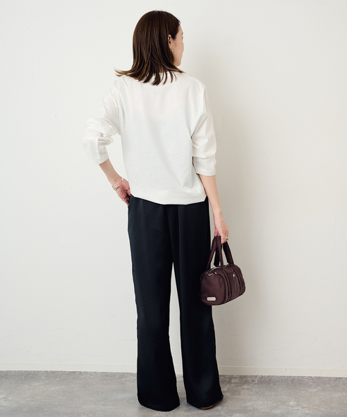 SLOBE IENA(スローブイエナ)の「La Hutte/ラ ユット SLOBE別注 ロンTEE(Tシャツ/カットソー・レディース・ホワイト系その他/ホワイト・FREE)」の6枚目の写真