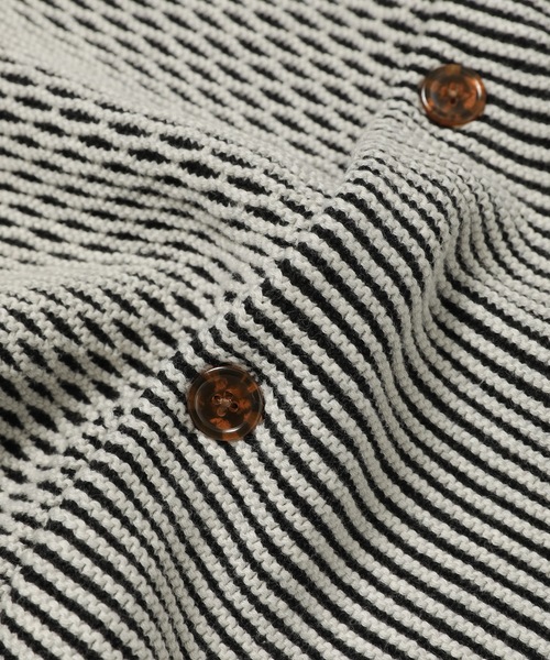 PHINGERIN(フィンガリン)の「MULTI KNIT SHIRT JACKET(ニット/セーター・メンズ・ネイビー系1/ブラック×ホワイト/その他2/その他1・L)」の7枚目の写真