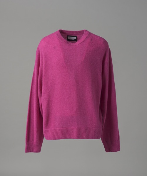MAISON SPECIAL(メゾンスペシャル)の「《UNISEX》ピュアカシミヤプライムオーバークルーネックニットセーター/Pure Cashmere Prime-Over Crew Neck Knit Sweater【MAISON SPECIAL/メゾンスペシャル】(ニット/セーター・メンズ・ピンク/パープル/ブルー/ブラック・0/2/1)」の18枚目の写真