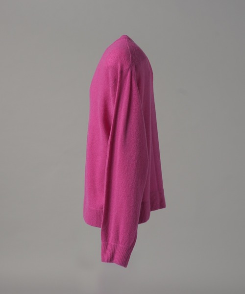 MAISON SPECIAL(メゾンスペシャル)の「《UNISEX》ピュアカシミヤプライムオーバークルーネックニットセーター/Pure Cashmere Prime-Over Crew Neck Knit Sweater【MAISON SPECIAL/メゾンスペシャル】(ニット/セーター・メンズ・ピンク/パープル/ブルー/ブラック・0/2/1)」の19枚目の写真
