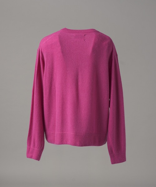 MAISON SPECIAL(メゾンスペシャル)の「《UNISEX》ピュアカシミヤプライムオーバークルーネックニットセーター/Pure Cashmere Prime-Over Crew Neck Knit Sweater【MAISON SPECIAL/メゾンスペシャル】(ニット/セーター・メンズ・ピンク/パープル/ブルー/ブラック・0/2/1)」の20枚目の写真