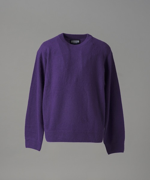 MAISON SPECIAL(メゾンスペシャル)の「《UNISEX》ピュアカシミヤプライムオーバークルーネックニットセーター/Pure Cashmere Prime-Over Crew Neck Knit Sweater【MAISON SPECIAL/メゾンスペシャル】(ニット/セーター・メンズ・ピンク/パープル/ブルー/ブラック・0/2/1)」の15枚目の写真