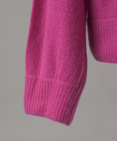 MAISON SPECIAL(メゾンスペシャル)の「《UNISEX》ピュアカシミヤプライムオーバークルーネックニットセーター/Pure Cashmere Prime-Over Crew Neck Knit Sweater【MAISON SPECIAL/メゾンスペシャル】(ニット/セーター・メンズ・ピンク/パープル/ブルー/ブラック・0/2/1)」の22枚目の写真