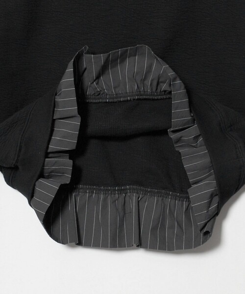 BEAUTY&YOUTH UNITED ARROWS(ビューティーアンドユースユナイテッドアローズ)の「コットン ダブルフェイス ドッキング プルオーバー(Tシャツ/カットソー・レディース・ライトグレー/オフホワイト/ブラック・FREE)」の14枚目の写真