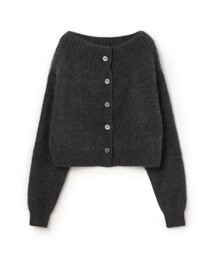【WEB先行予約】フォックスカシミヤブレンド オフショルダーカーディガン