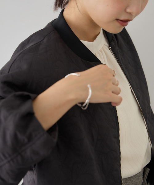 VIS（ビス）の「ジャガード刺繍ブルゾン（ブルゾン・レディース・ピンク/ブラック/キナリ・FREE）」の22枚目の写真
