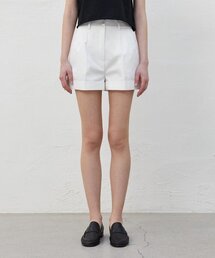 TURN-UP COTTON SHORTS_WHITE