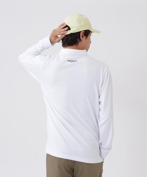 Jack Bunny!!(ジャックバニー)の「HyperHelixポンチ長袖ポロシャツ (MENS)(ポロシャツ・メンズ・ネイビー/ホワイト・LARGE/MEDIUM/X-LARGE)」の5枚目の写真