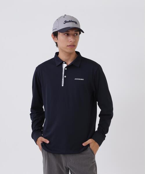 Jack Bunny!!(ジャックバニー)の「HyperHelixポンチ長袖ポロシャツ (MENS)(ポロシャツ・メンズ・ネイビー/ホワイト・LARGE/MEDIUM/X-LARGE)」の10枚目の写真