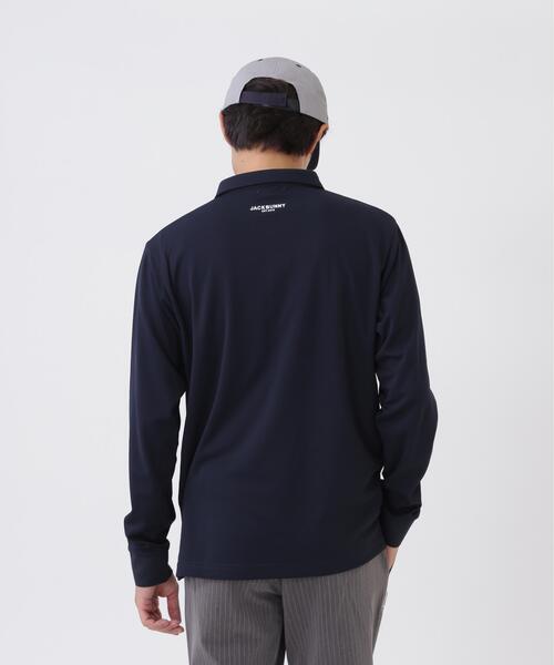 Jack Bunny!!(ジャックバニー)の「HyperHelixポンチ長袖ポロシャツ (MENS)(ポロシャツ・メンズ・ネイビー/ホワイト・LARGE/MEDIUM/X-LARGE)」の12枚目の写真