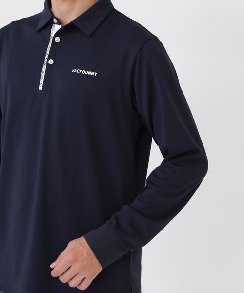 Jack Bunny!!(ジャックバニー)の「HyperHelixポンチ長袖ポロシャツ (MENS)(ポロシャツ・メンズ・ネイビー/ホワイト・LARGE/MEDIUM/X-LARGE)」の14枚目の写真