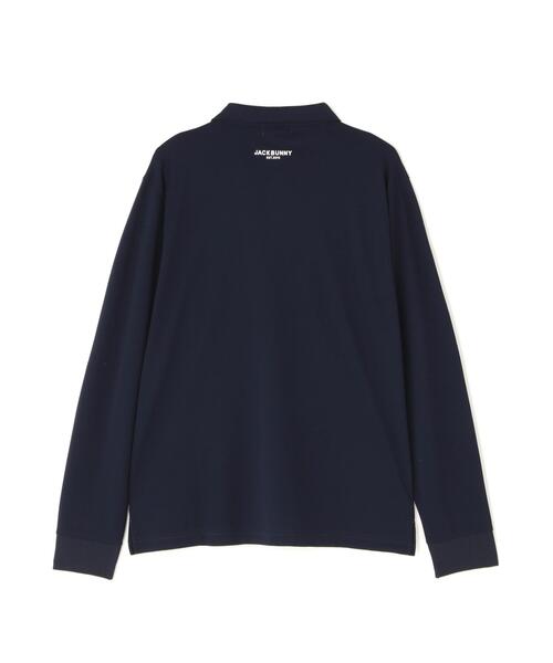 Jack Bunny!!(ジャックバニー)の「HyperHelixポンチ長袖ポロシャツ (MENS)(ポロシャツ・メンズ・ネイビー/ホワイト・LARGE/MEDIUM/X-LARGE)」の18枚目の写真
