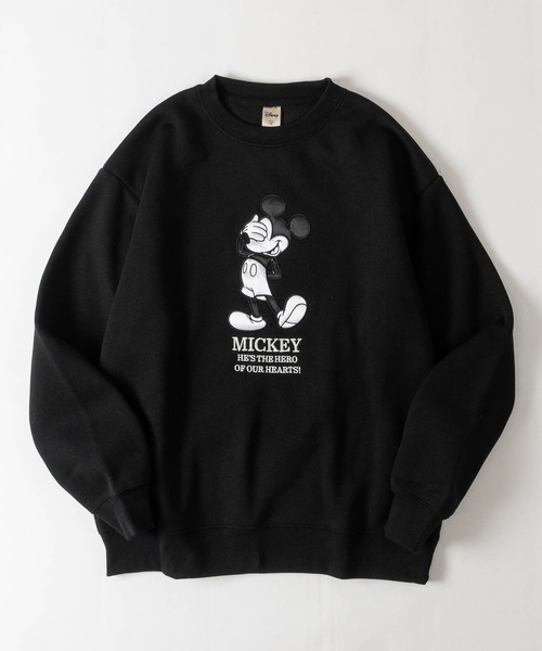Disney(ディズニー)の「【15】〔Disney/ディズニー〕ベイマックス/ミッキー サガラ刺繍/サテンワッペン/チェックアップリケ刺繍 裏起毛 クルーネックスウェット ユニセックス/メンズ/レディース(スウェット・メンズ・ベージュ系2/サックスブルー系2/ベージュ系3/ブラック系3/ホワイト系1/ブラック系1/ブラウン系2/ブラック系2/ベージュ系1/ブラック系4・MEDIUM/LARGE)」の18枚目の写真