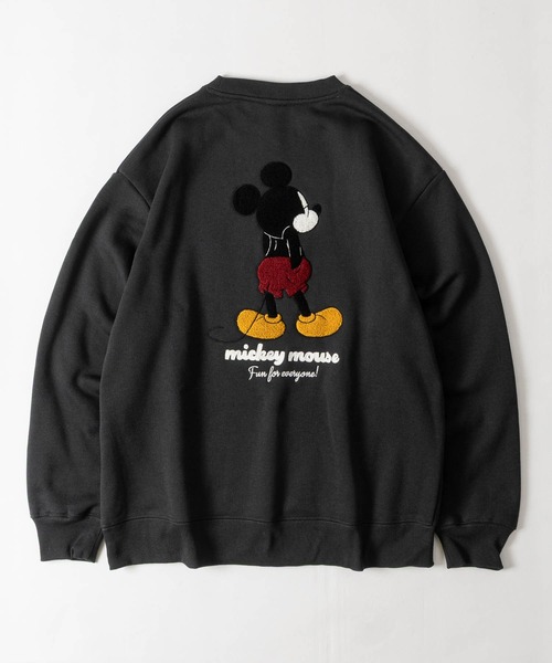 Disney(ディズニー)の「【15】〔Disney/ディズニー〕ベイマックス/ミッキー サガラ刺繍/サテンワッペン/チェックアップリケ刺繍 裏起毛 クルーネックスウェット ユニセックス/メンズ/レディース(スウェット・メンズ・ベージュ系2/サックスブルー系2/ベージュ系3/ブラック系3/ホワイト系1/ブラック系1/ブラウン系2/ブラック系2/ベージュ系1/ブラック系4・MEDIUM/LARGE)」の15枚目の写真