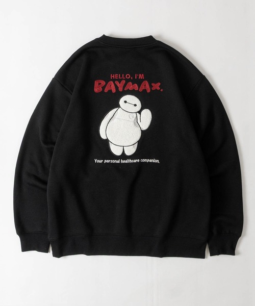 Disney(ディズニー)の「【15】〔Disney/ディズニー〕ベイマックス/ミッキー サガラ刺繍/サテンワッペン/チェックアップリケ刺繍 裏起毛 クルーネックスウェット ユニセックス/メンズ/レディース(スウェット・メンズ・ベージュ系2/サックスブルー系2/ベージュ系3/ブラック系3/ホワイト系1/ブラック系1/ブラウン系2/ブラック系2/ベージュ系1/ブラック系4・MEDIUM/LARGE)」の17枚目の写真