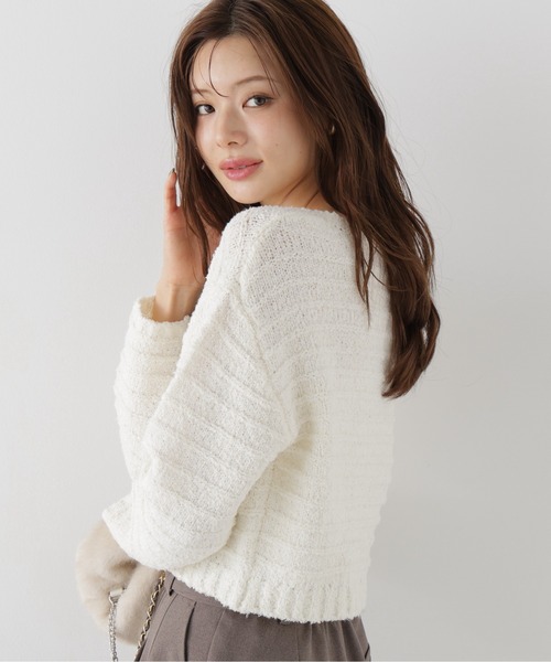 PROPORTION BODY DRESSING（プロポーションボディドレッシング）の「ラメブークレニットトップス / 1216270009（ニット/セーター・レディース・パープル/ベージュ/ホワイト系その他・FREE）」の21枚目の写真