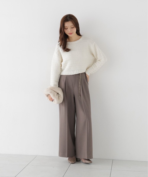 PROPORTION BODY DRESSING（プロポーションボディドレッシング）の「ラメブークレニットトップス / 1216270009（ニット/セーター・レディース・パープル/ベージュ/ホワイト系その他・FREE）」の22枚目の写真
