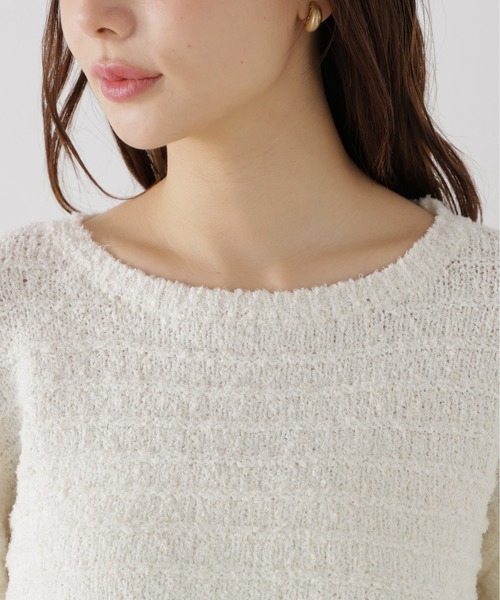 PROPORTION BODY DRESSING（プロポーションボディドレッシング）の「ラメブークレニットトップス / 1216270009（ニット/セーター・レディース・パープル/ベージュ/ホワイト系その他・FREE）」の4枚目の写真