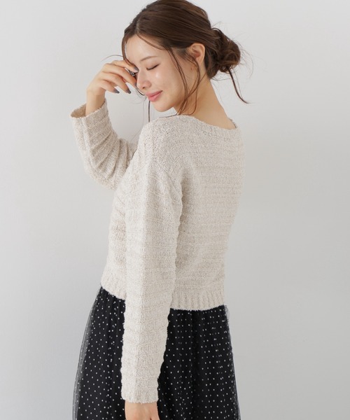 PROPORTION BODY DRESSING（プロポーションボディドレッシング）の「ラメブークレニットトップス / 1216270009（ニット/セーター・レディース・パープル/ベージュ/ホワイト系その他・FREE）」の9枚目の写真