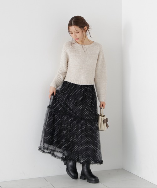 PROPORTION BODY DRESSING（プロポーションボディドレッシング）の「ラメブークレニットトップス / 1216270009（ニット/セーター・レディース・パープル/ベージュ/ホワイト系その他・FREE）」の11枚目の写真