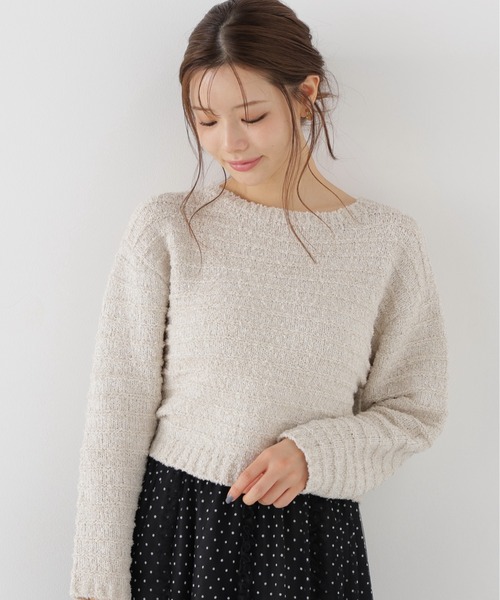 PROPORTION BODY DRESSING（プロポーションボディドレッシング）の「ラメブークレニットトップス / 1216270009（ニット/セーター・レディース・パープル/ベージュ/ホワイト系その他・FREE）」の8枚目の写真