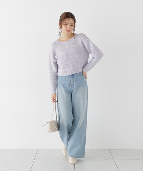 PROPORTION BODY DRESSING（プロポーションボディドレッシング）の「ラメブークレニットトップス / 1216270009（ニット/セーター・レディース・パープル/ベージュ/ホワイト系その他・FREE）」の17枚目の写真