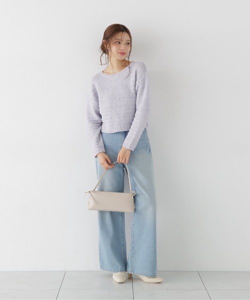PROPORTION BODY DRESSING（プロポーションボディドレッシング）の「ラメブークレニットトップス / 1216270009（ニット/セーター・レディース・パープル/ベージュ/ホワイト系その他・FREE）」の18枚目の写真