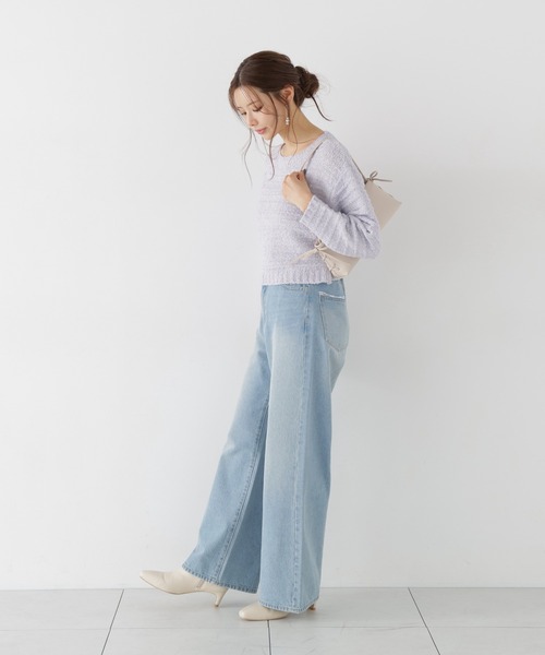 PROPORTION BODY DRESSING（プロポーションボディドレッシング）の「ラメブークレニットトップス / 1216270009（ニット/セーター・レディース・パープル/ベージュ/ホワイト系その他・FREE）」の19枚目の写真