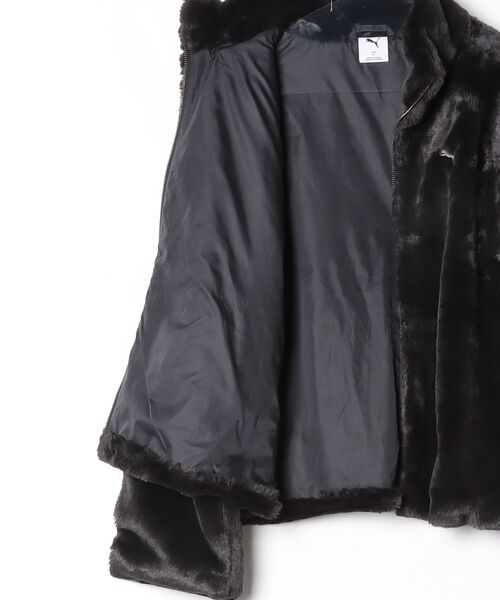 PUMA（プーマ）の「プーマ PUMA FUR JKT（ブルゾン・レディース・ブラック/ピンク・L/M/S/XL）」の6枚目の写真