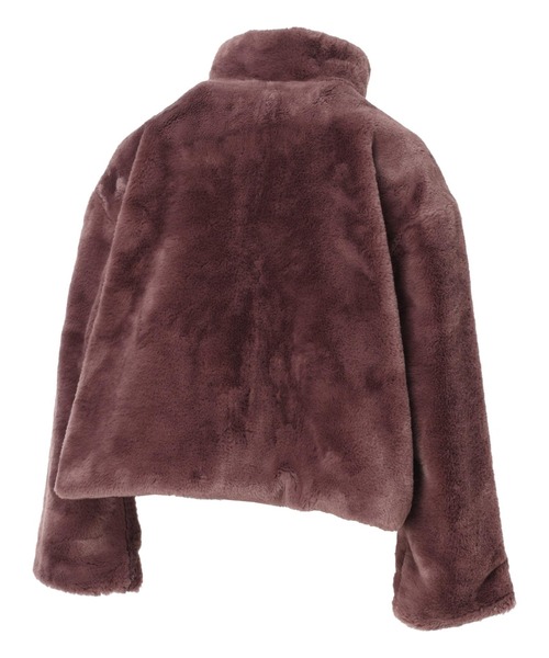 PUMA（プーマ）の「プーマ PUMA FUR JKT（ブルゾン・レディース・ブラック/ピンク・L/M/S/XL）」の3枚目の写真